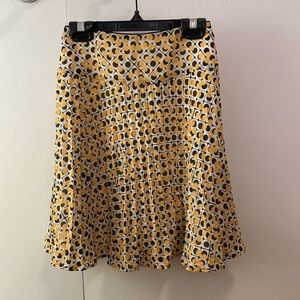 MK Klein＋ Mini Skirt yellow and Black Dots